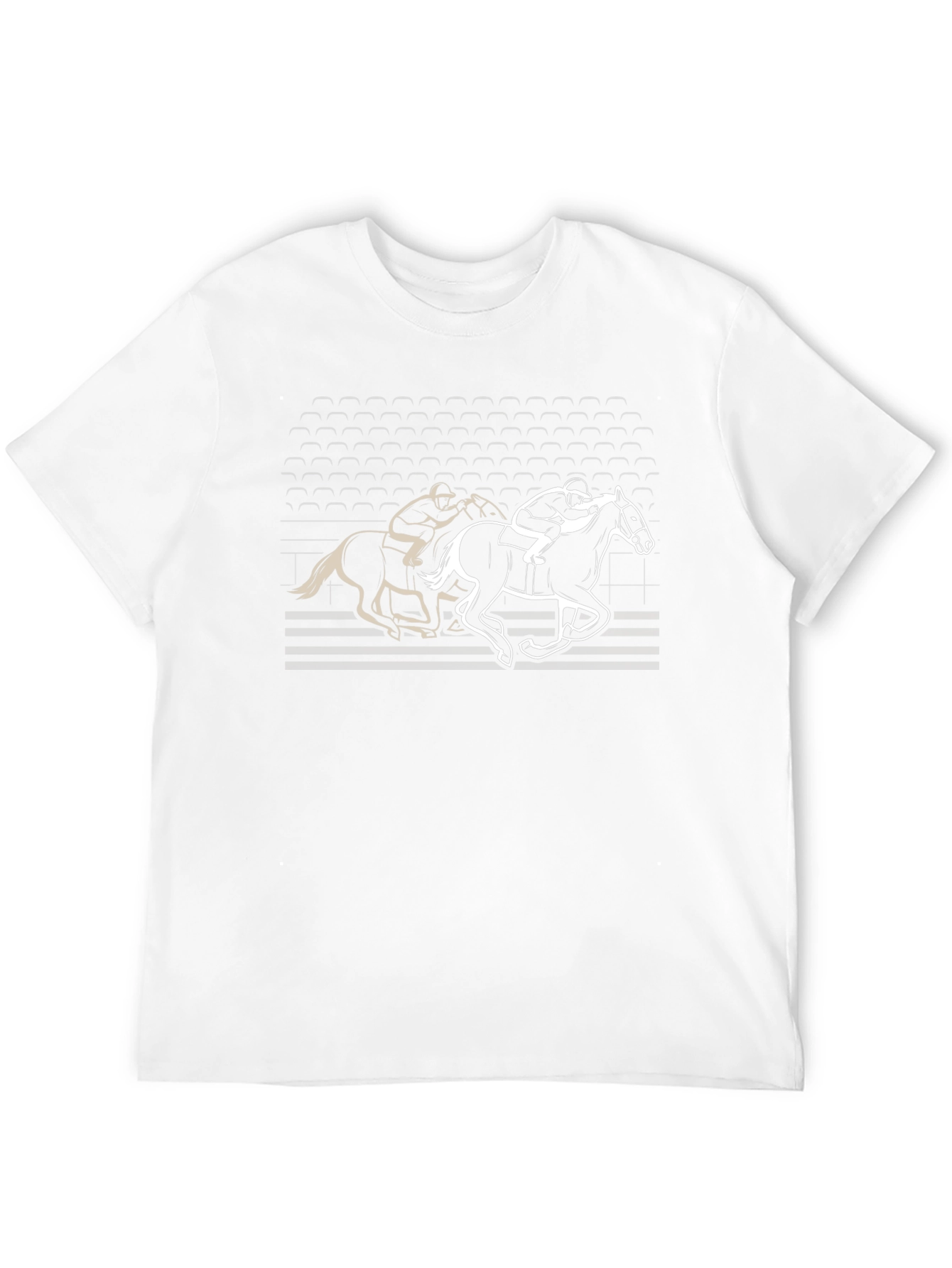 Equestrian Race T-Shirt - Black Graphic Tee