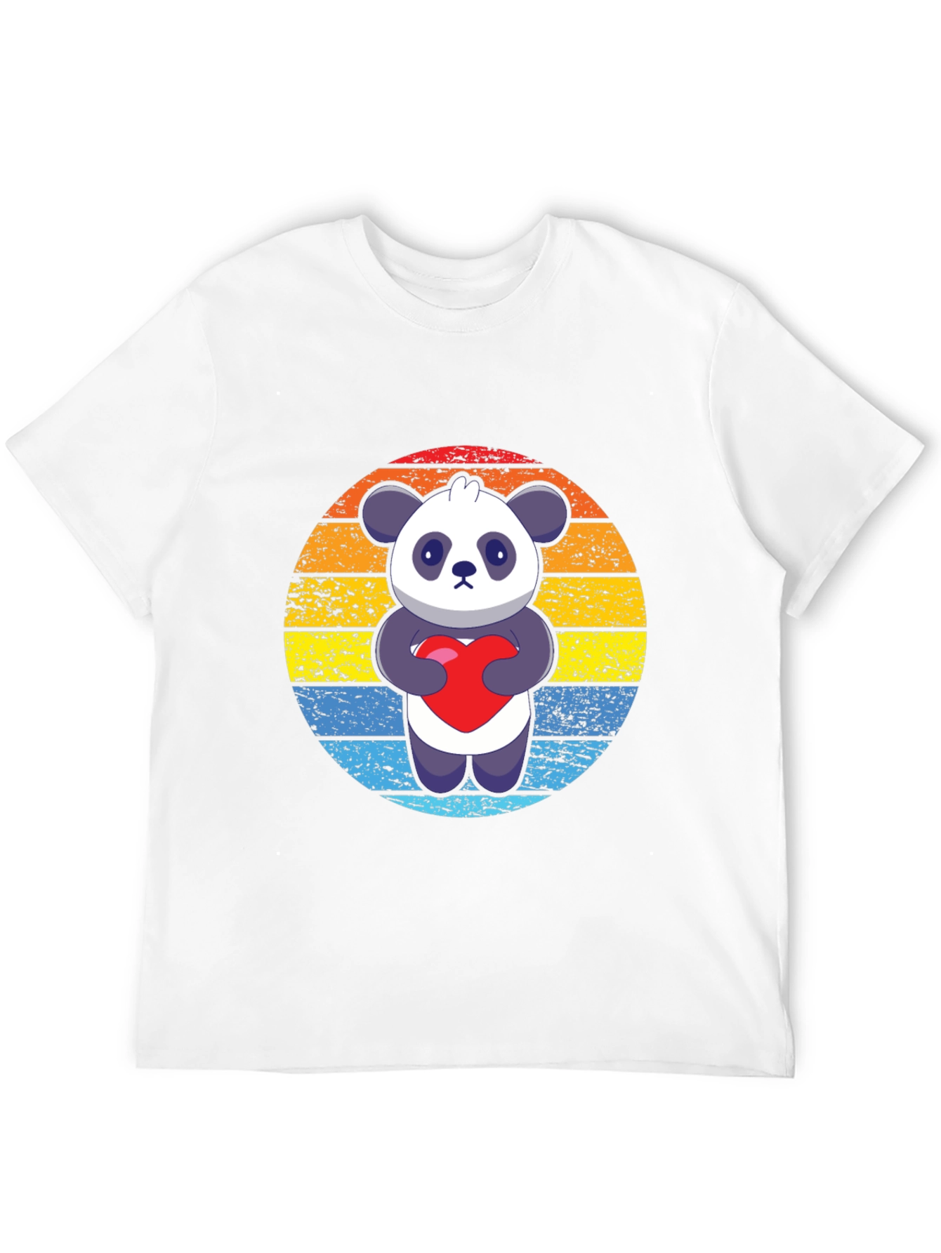 Panda Love Graphic Tee - Mens Black T-Shirt