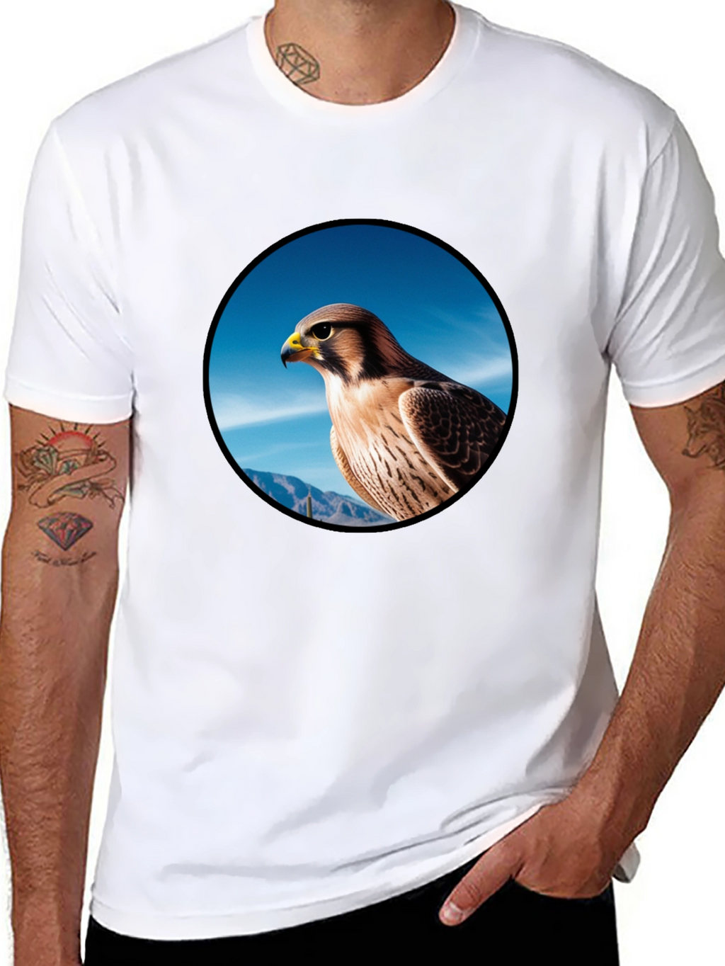 Falcon Graphic Tee - Mens Black T-Shirt
