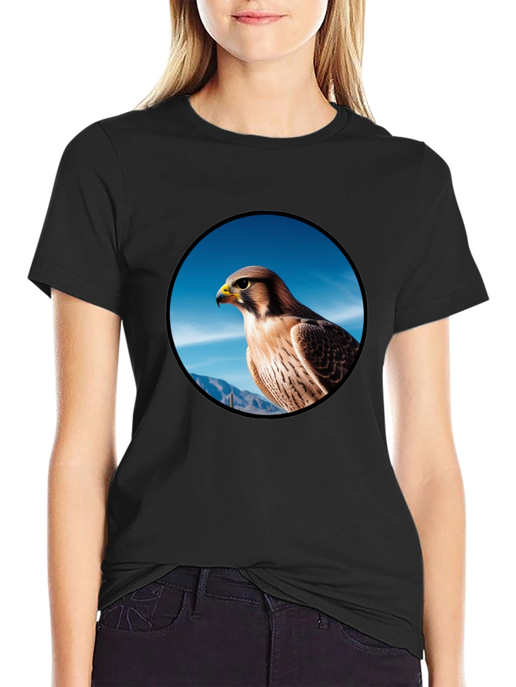 Falcon Graphic Tee - Mens Black T-Shirt