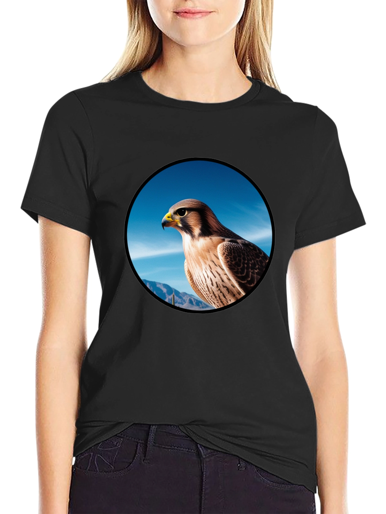 Falcon Graphic Tee - Mens Black T-Shirt