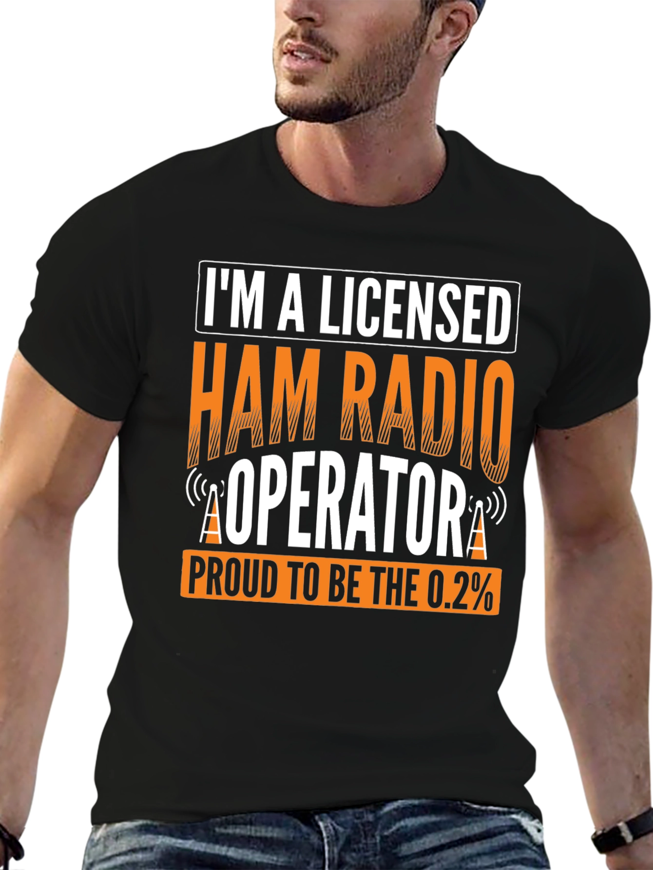 Licensed Ham Radio Operator T-Shirt - Proud 0.2% Amateur Radio
