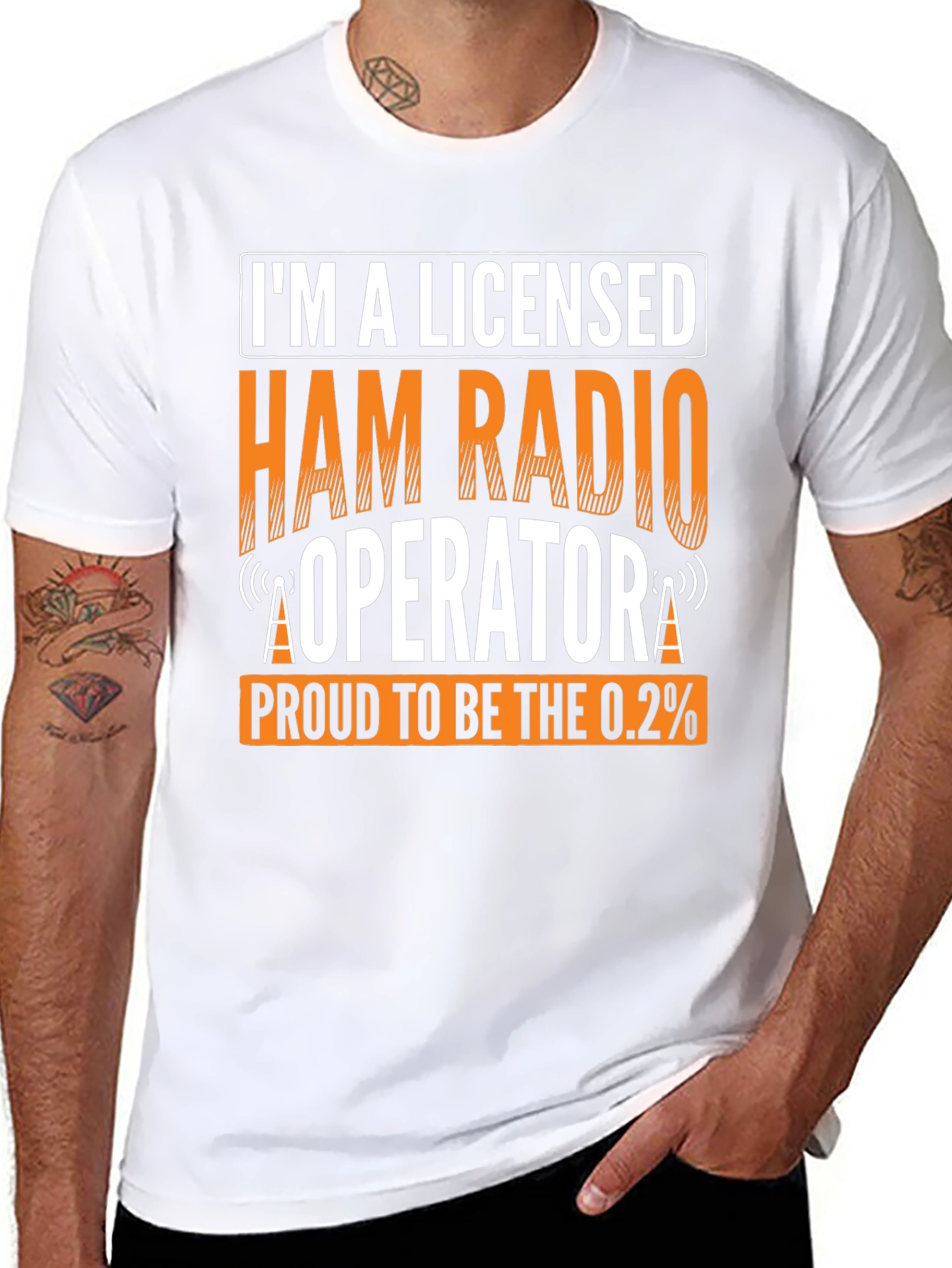 Licensed Ham Radio Operator T-Shirt - Proud 0.2% Amateur Radio