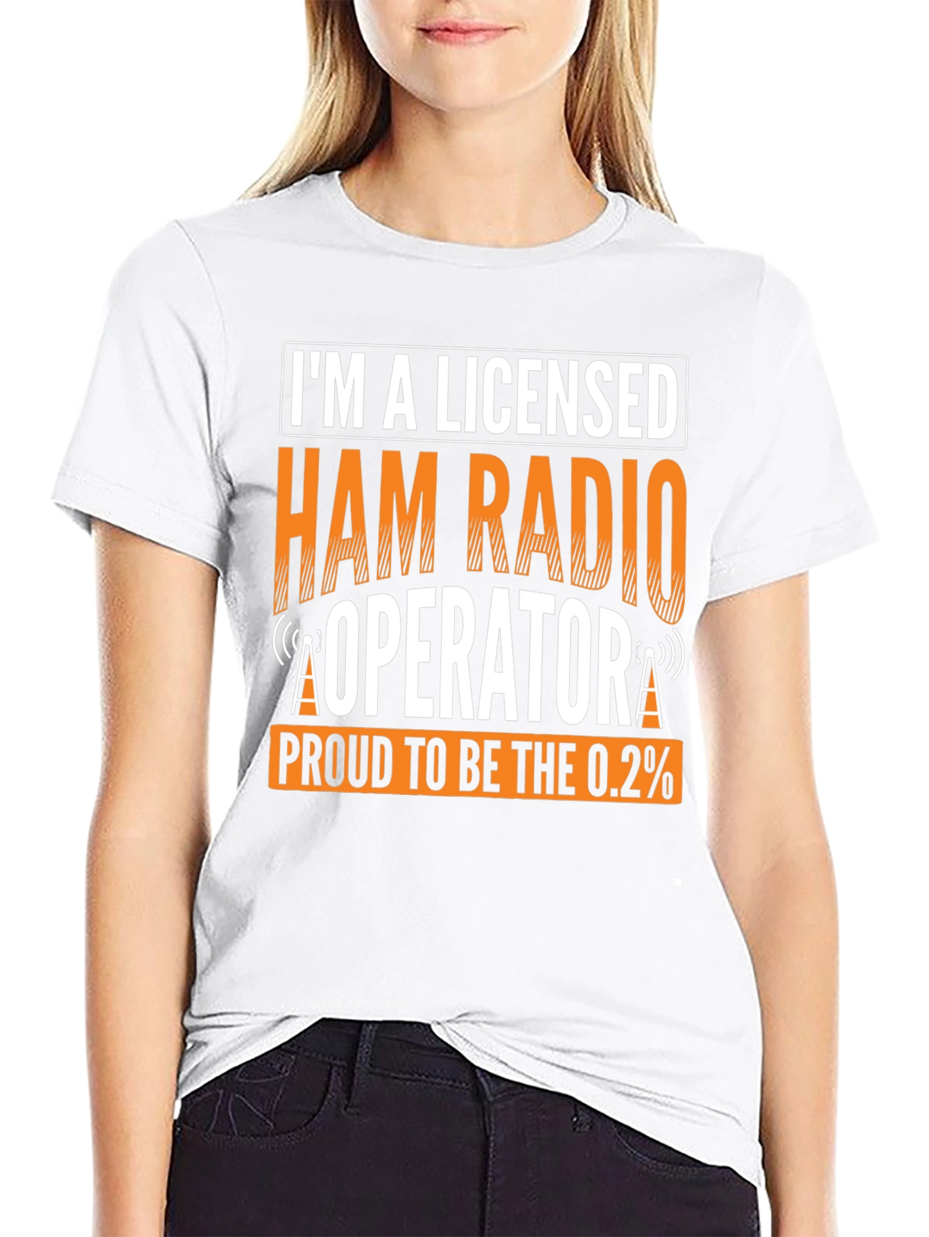 Licensed Ham Radio Operator T-Shirt - Proud 0.2% Amateur Radio