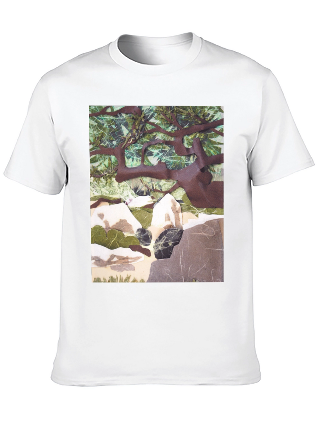 Nature Scene Graphic Print T-Shirt - Relaxed Fit