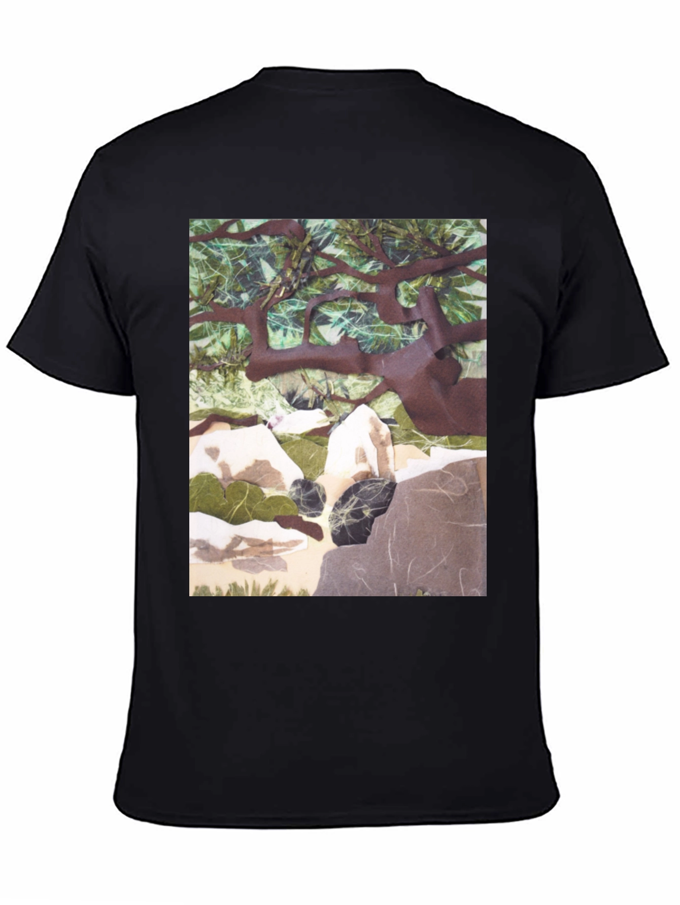 Nature Scene Graphic Print T-Shirt - Relaxed Fit