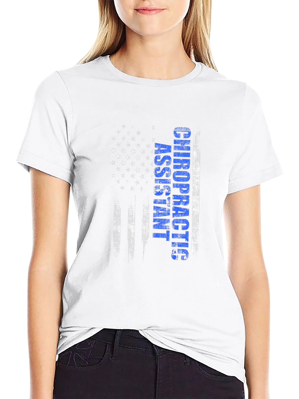 Chiropractic Assistant American Flag T-Shirt