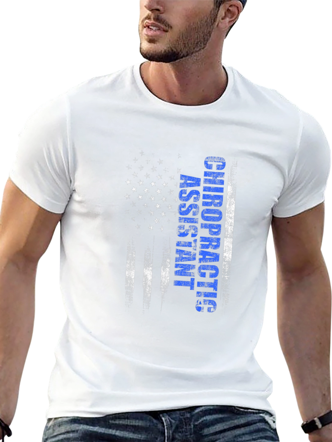 Chiropractic Assistant American Flag T-Shirt
