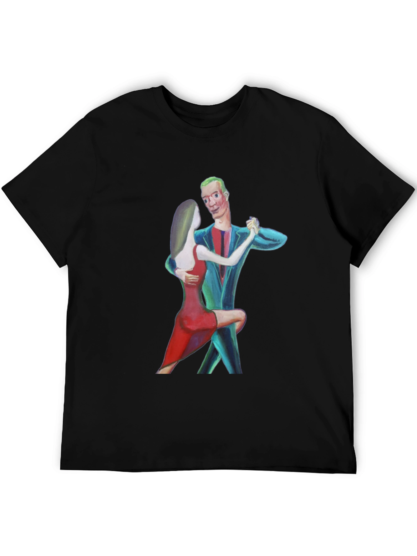 Dancing Couple Graphic Tee - Black