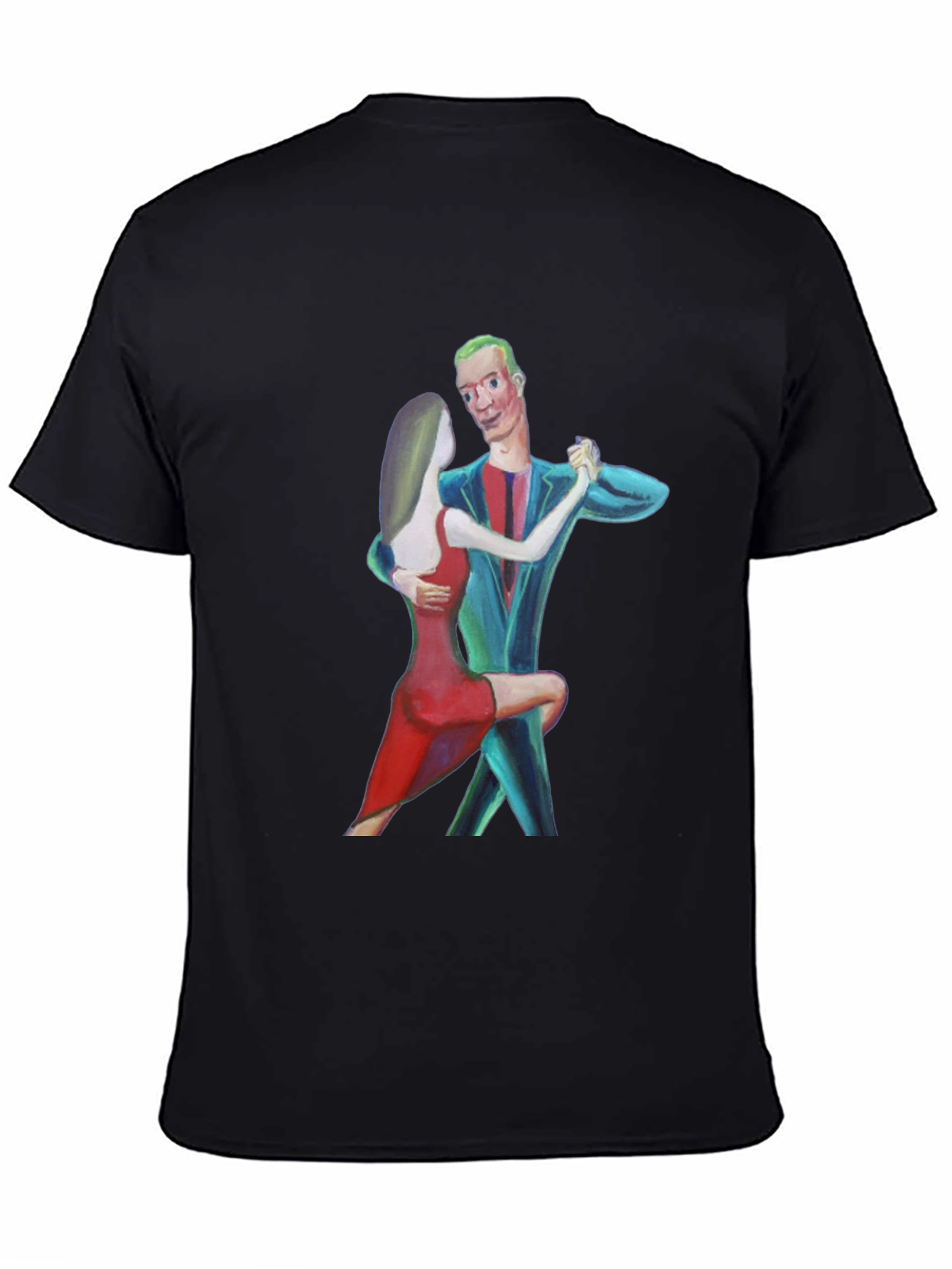 Dancing Couple Graphic Tee - Black