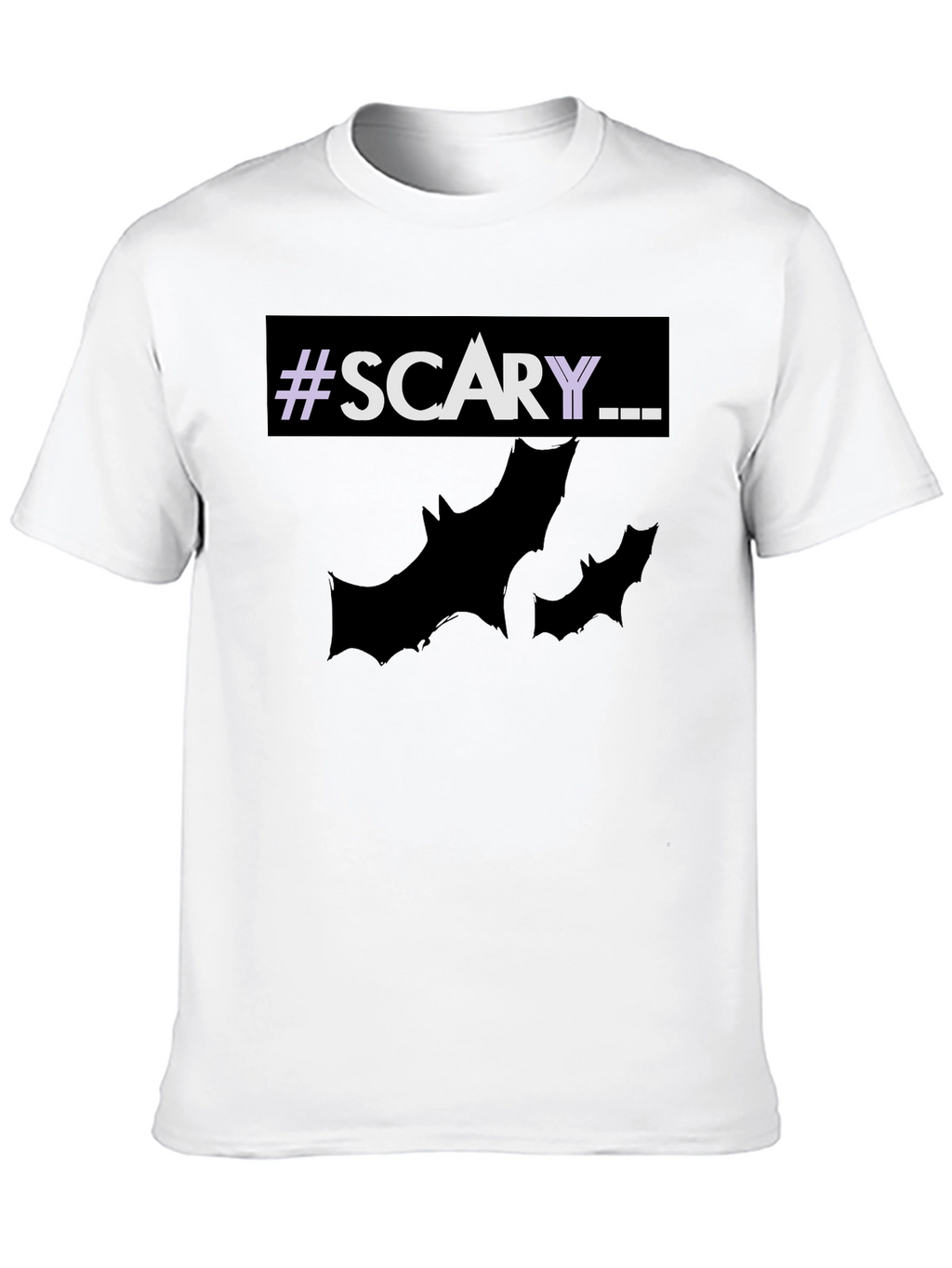 Scary Halloween T-Shirt with Bats