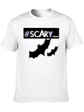 Scary Halloween T-Shirt with Bats