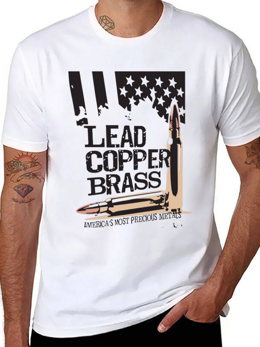 Lead Copper Brass Patriotic T-Shirt
