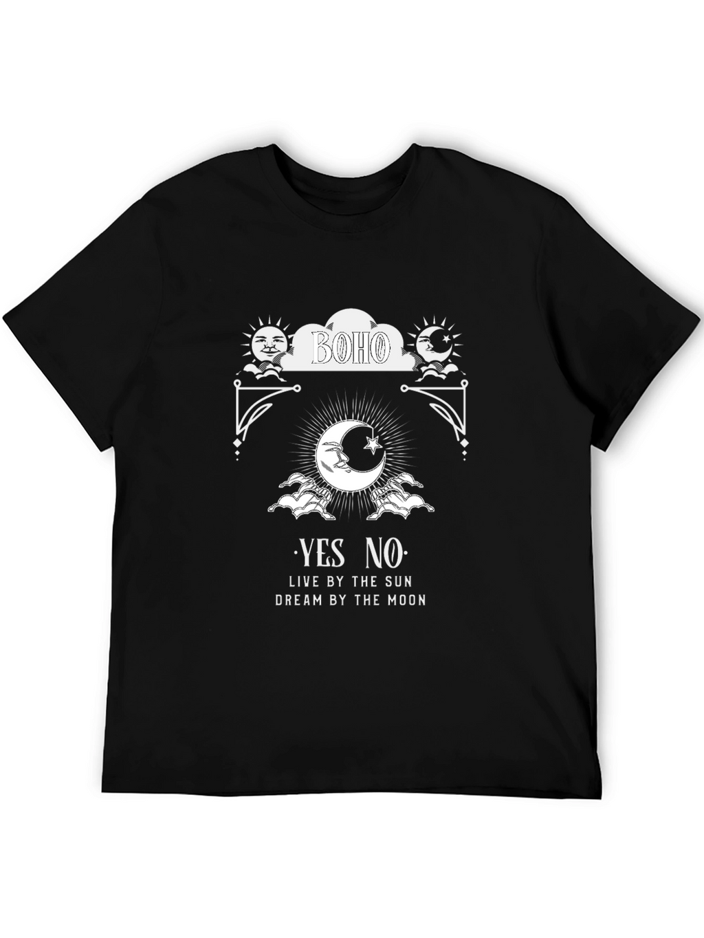 Boho Sun and Moon Graphic Tee