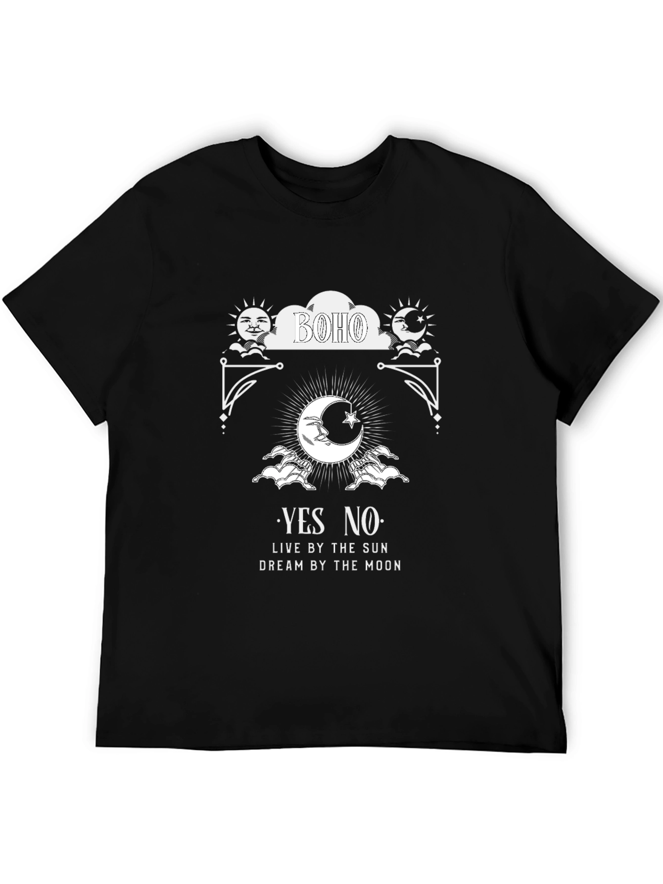 Boho Sun and Moon Graphic Tee