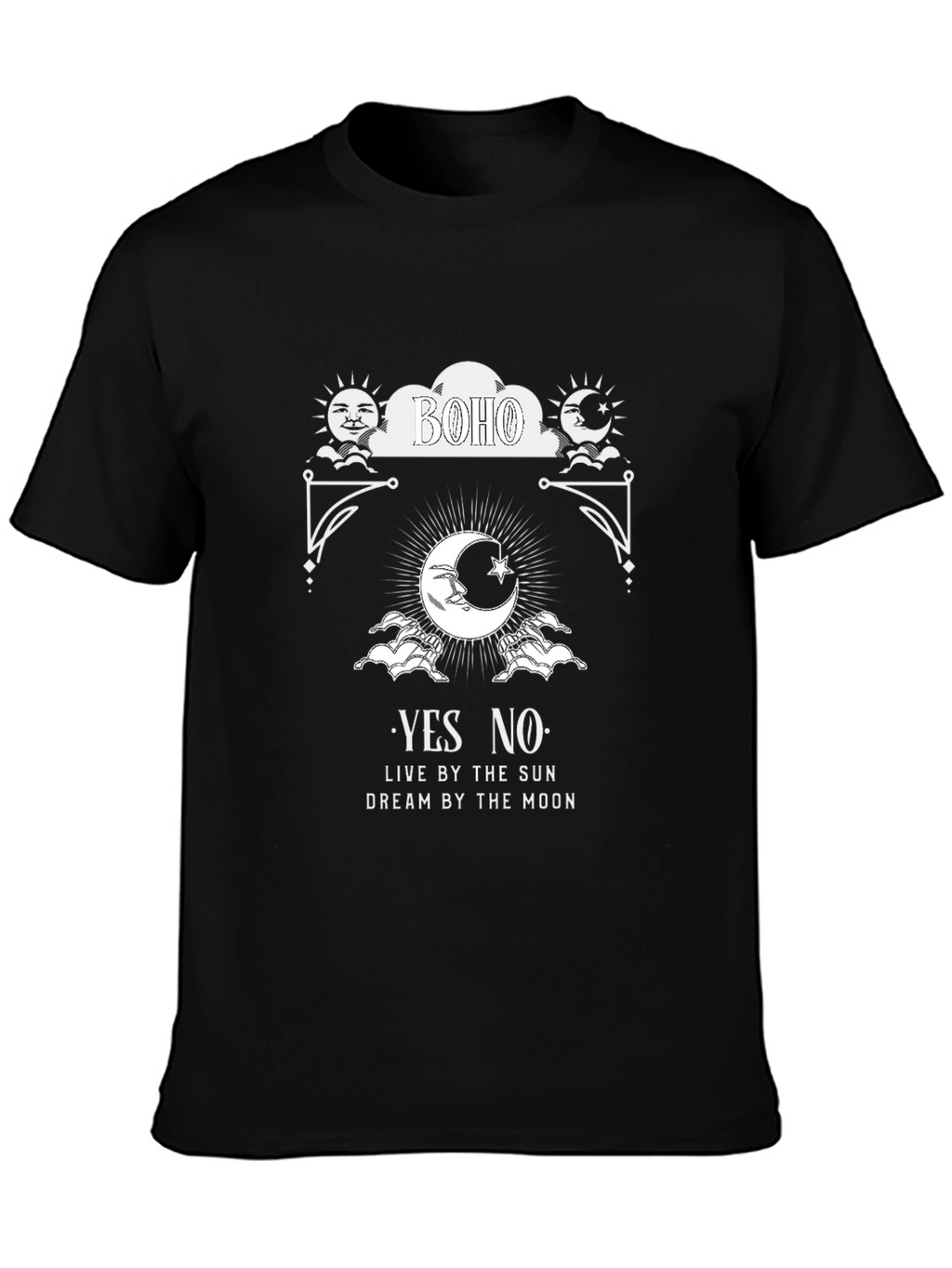 Boho Sun and Moon Graphic Tee