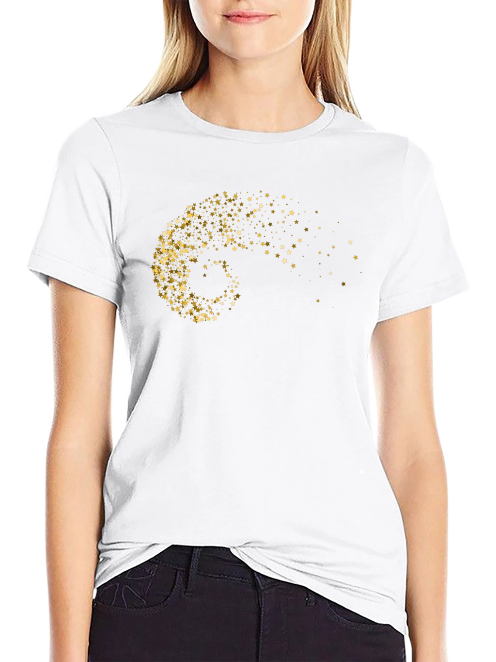 Starry Swirl Black T-Shirt