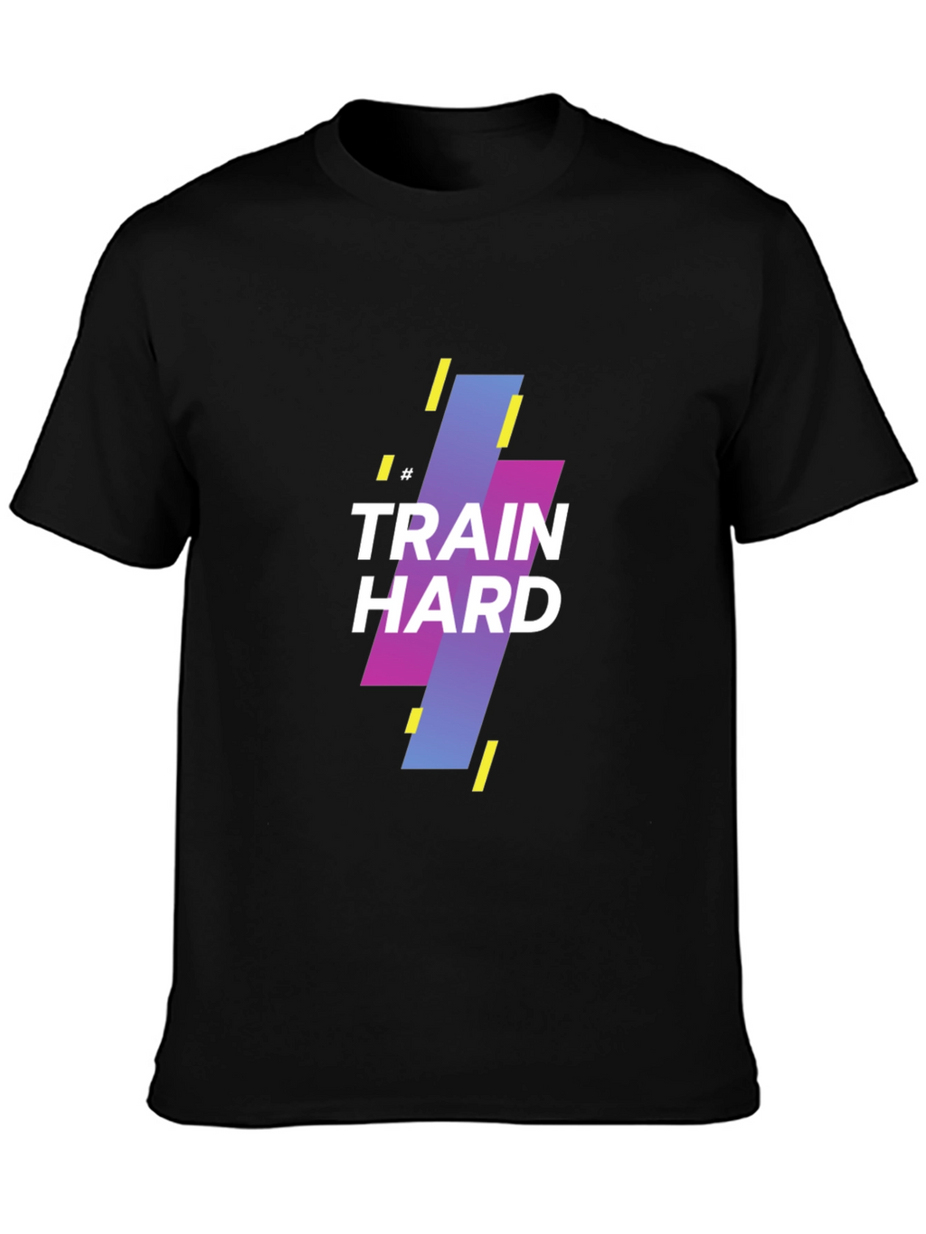 Train Hard Graphic Tee - Black Casual Shirt