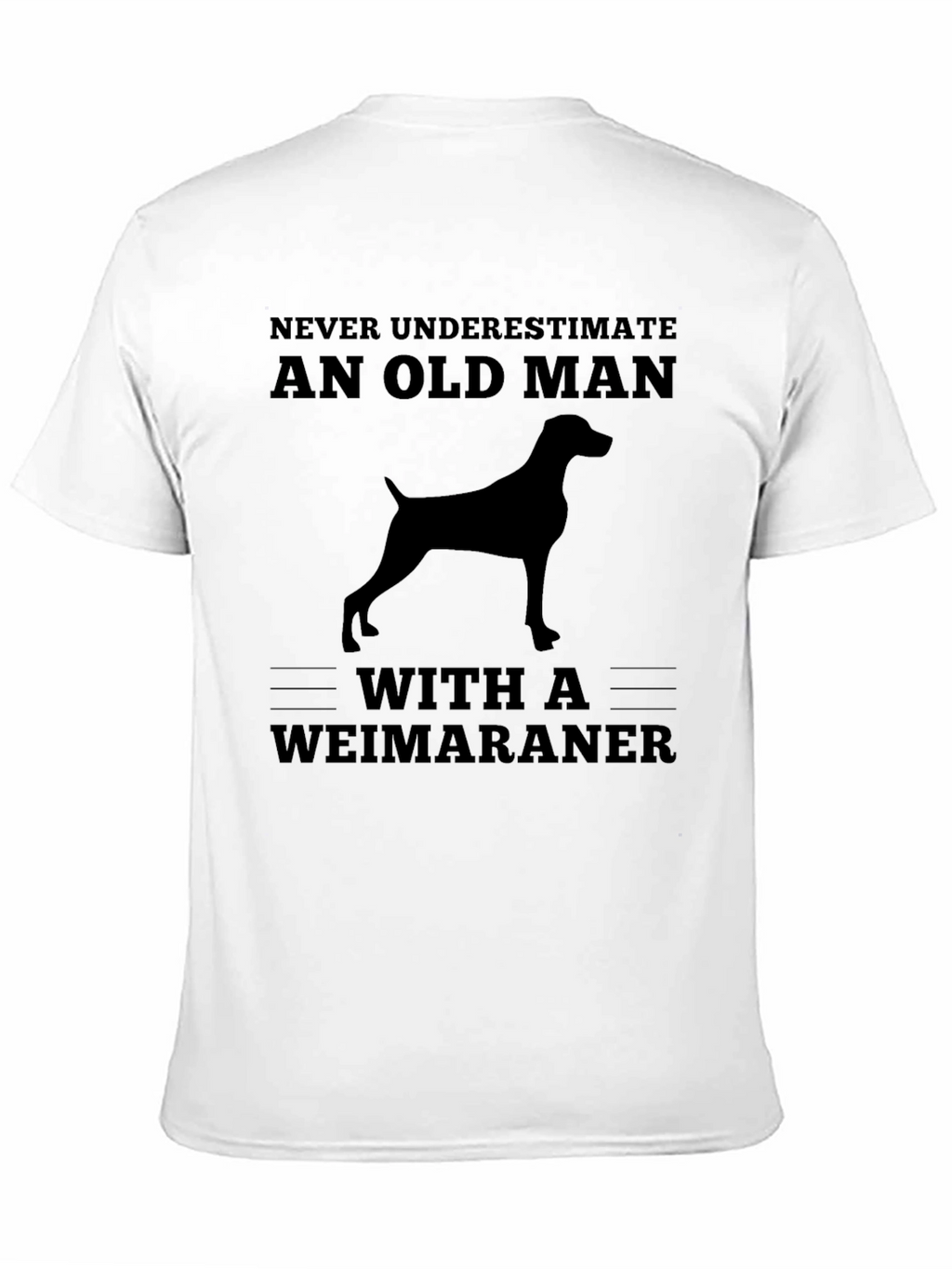 Weimaraner Dog Old Man T-Shirt