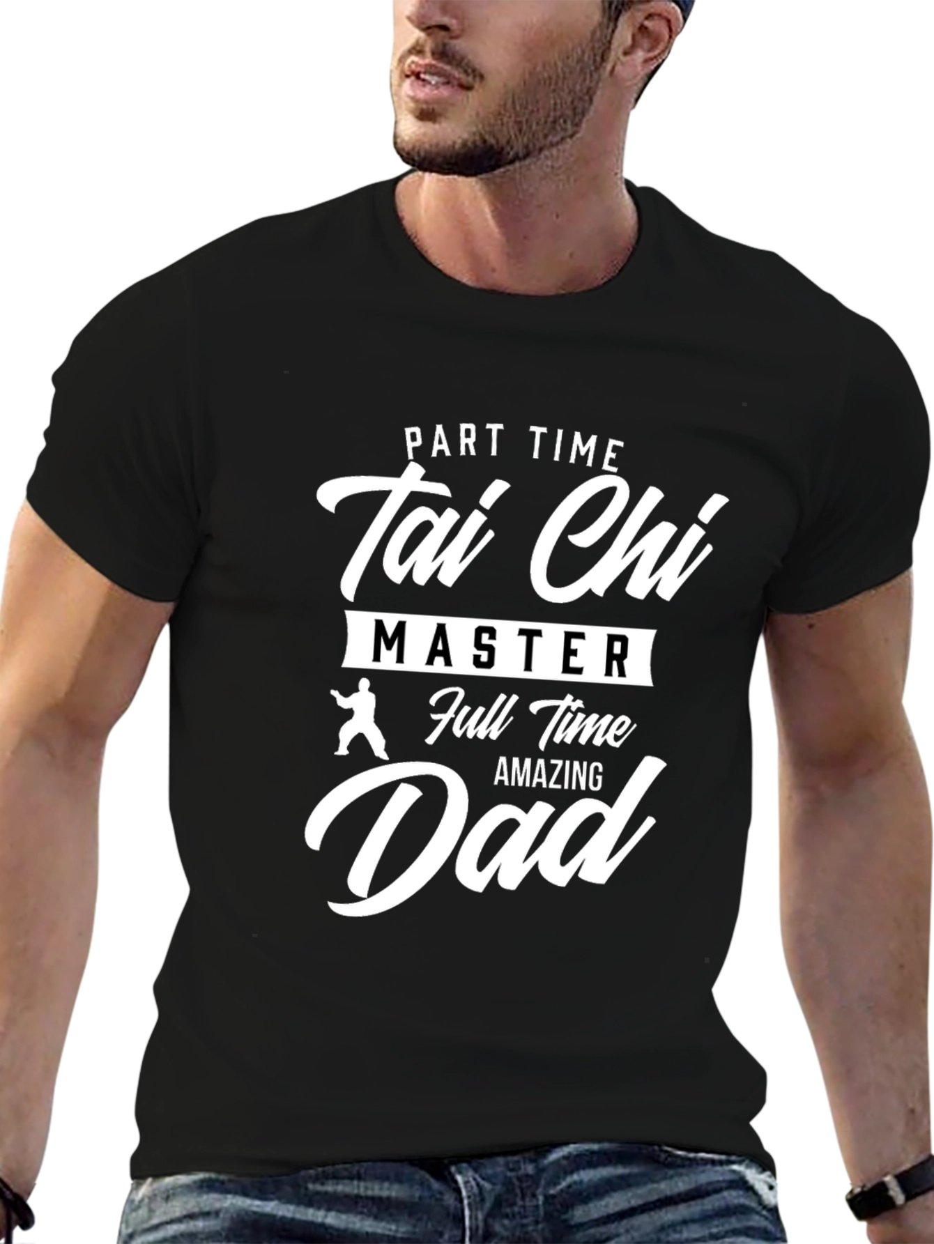 Tai Chi Master Dad Black T-Shirt