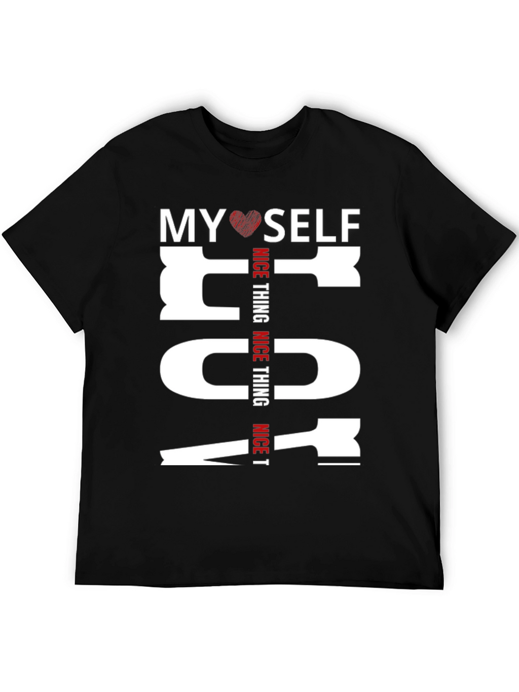 My Heart Self Nice Thing Graphic Tee - Black