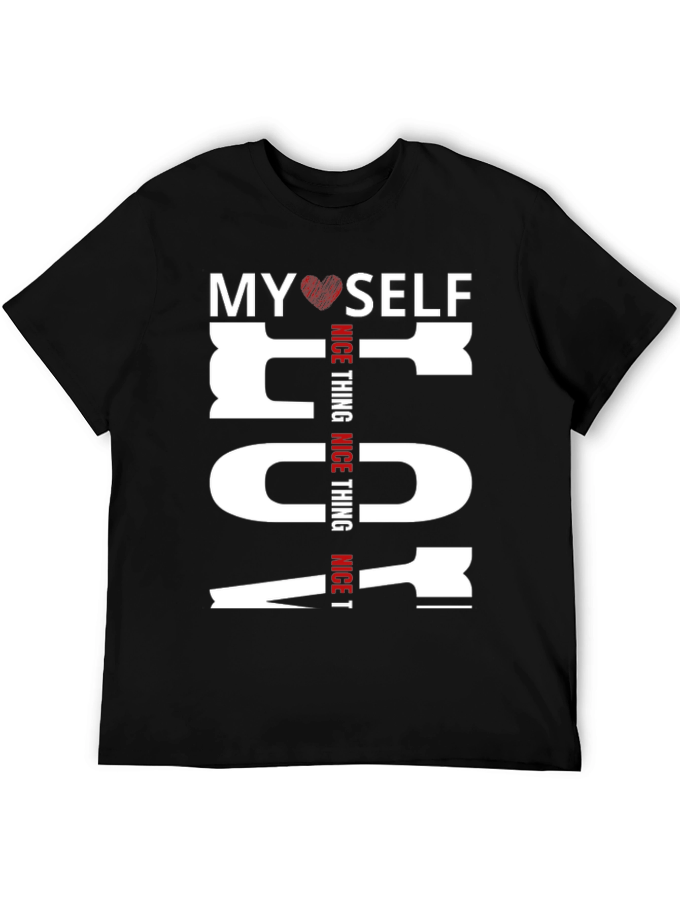 My Heart Self Nice Thing Graphic Tee - Black