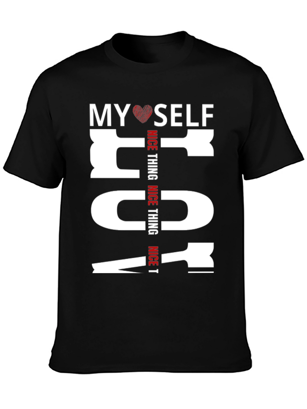 My Heart Self Nice Thing Graphic Tee - Black