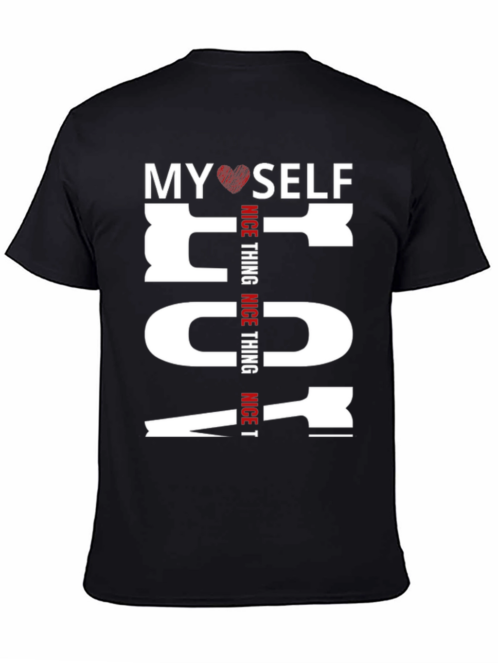 My Heart Self Nice Thing Graphic Tee - Black