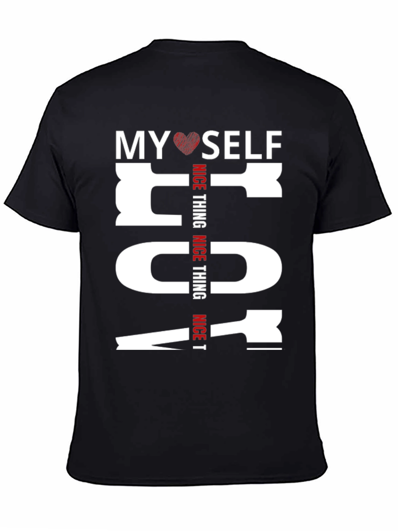 My Heart Self Nice Thing Graphic Tee - Black