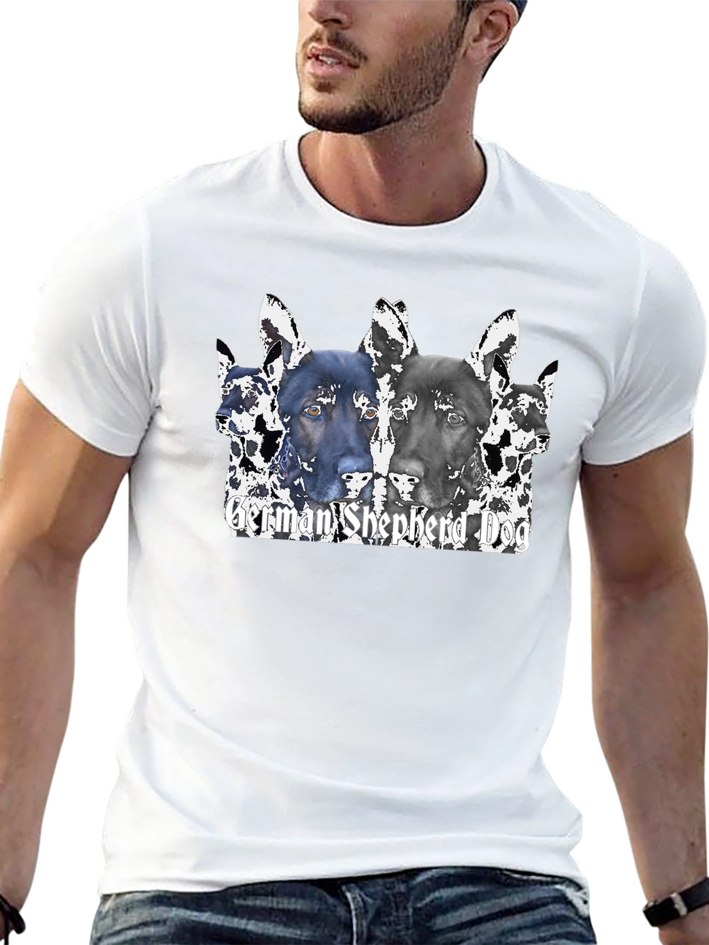 German Shepherd Dog Graphic T-Shirt