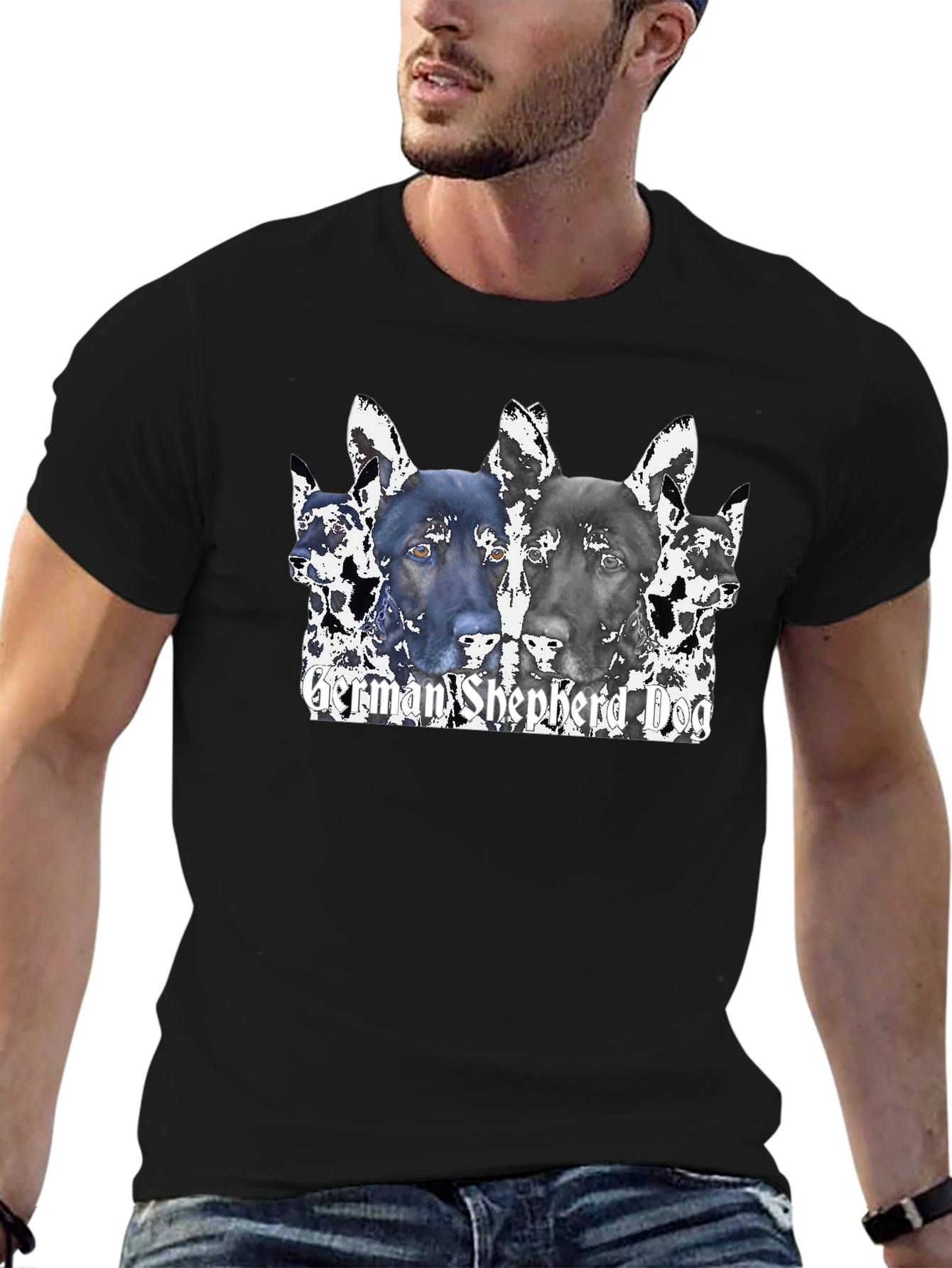 German Shepherd Dog Graphic T-Shirt