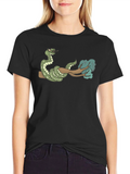 Snake On Branch Graphic T-Shirt - Cool Design!