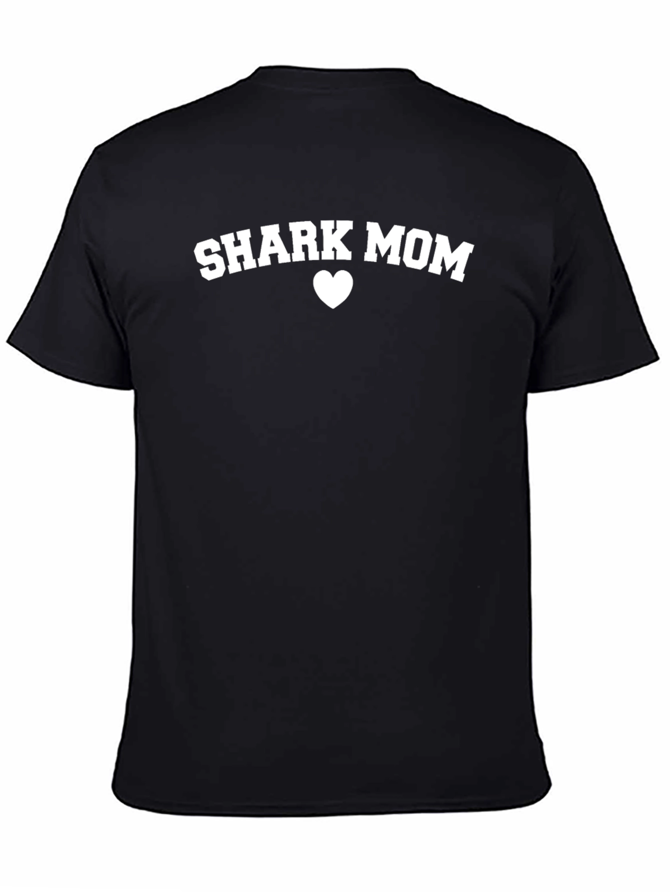 Shark Mom T-Shirt - Black Graphic Tee