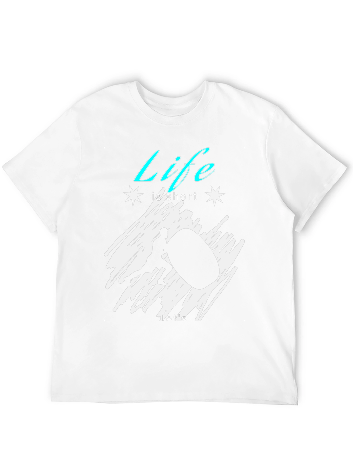 Life Is Short Atlas Stone Black T-Shirt