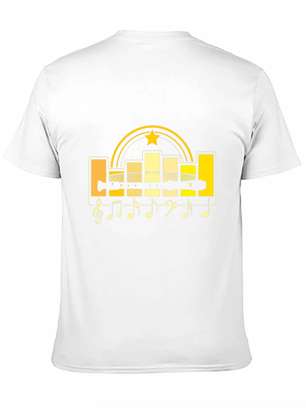 Music Lovers T-Shirt: Graphic Tee with Musical Notes