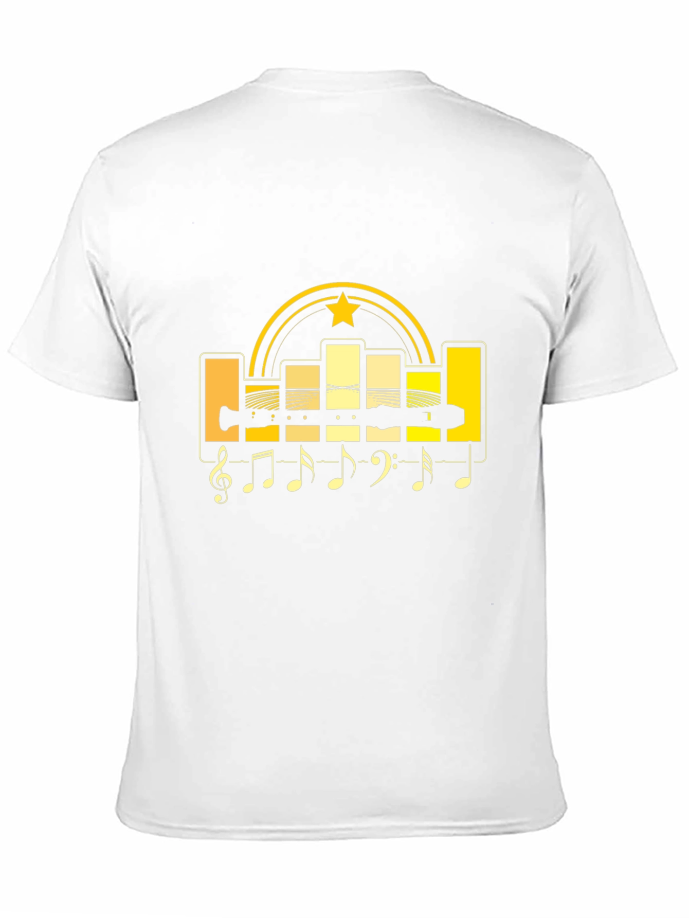 Music Lovers T-Shirt: Graphic Tee with Musical Notes