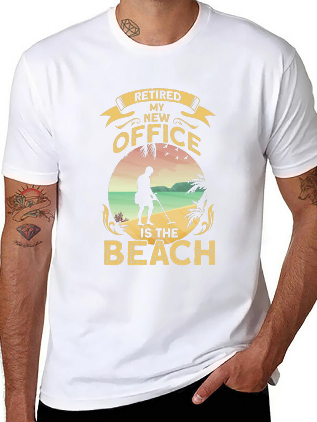 Retired My New Office Beach T-Shirt