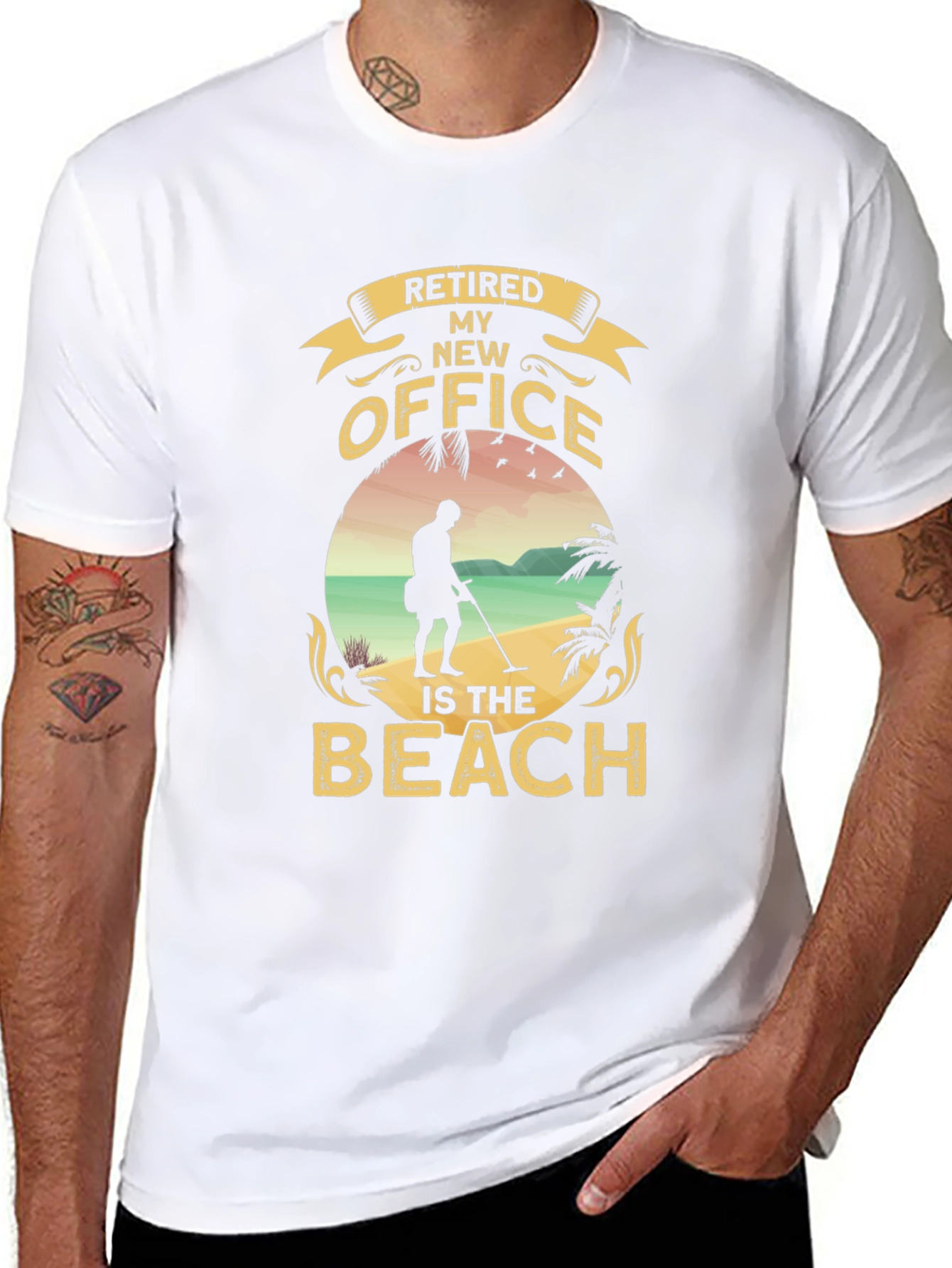 Retired My New Office Beach T-Shirt