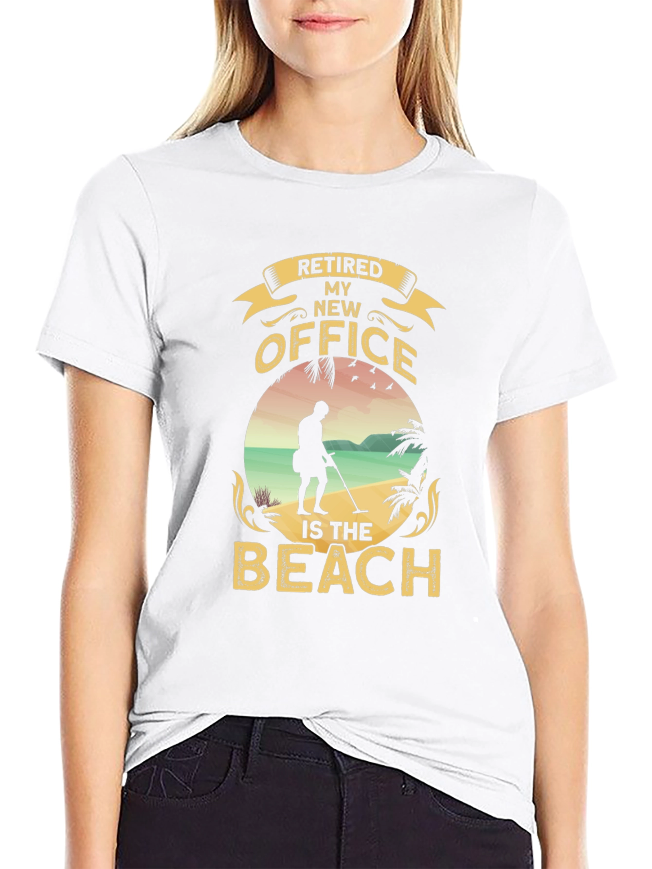 Retired My New Office Beach T-Shirt