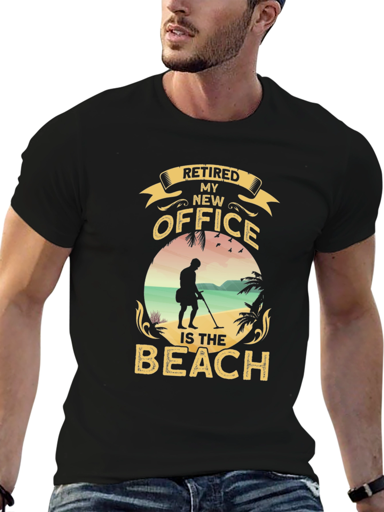 Retired My New Office Beach T-Shirt