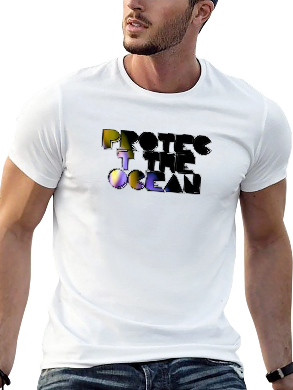 Protect The Ocean Graphic Tee - Black