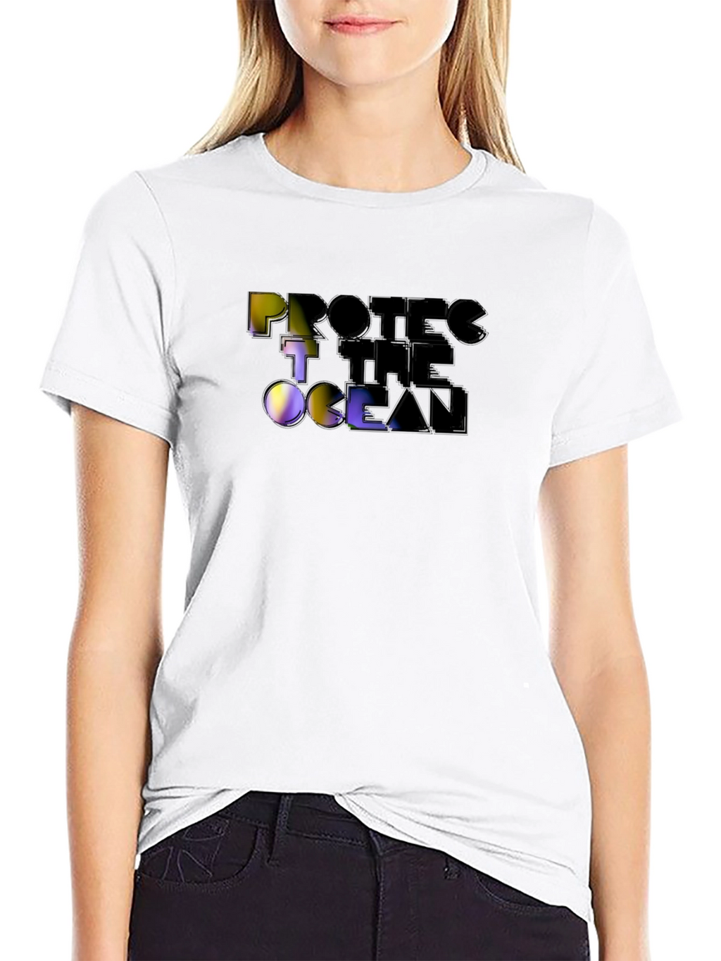 Protect The Ocean Graphic Tee - Black