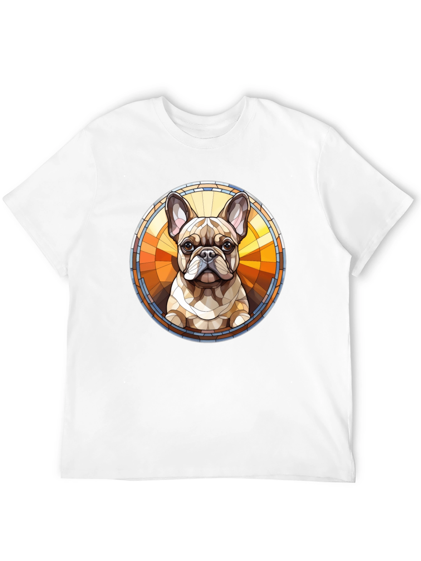 French Bulldog Art Black Tee