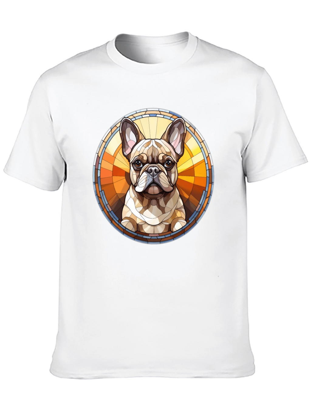 French Bulldog Art Black Tee