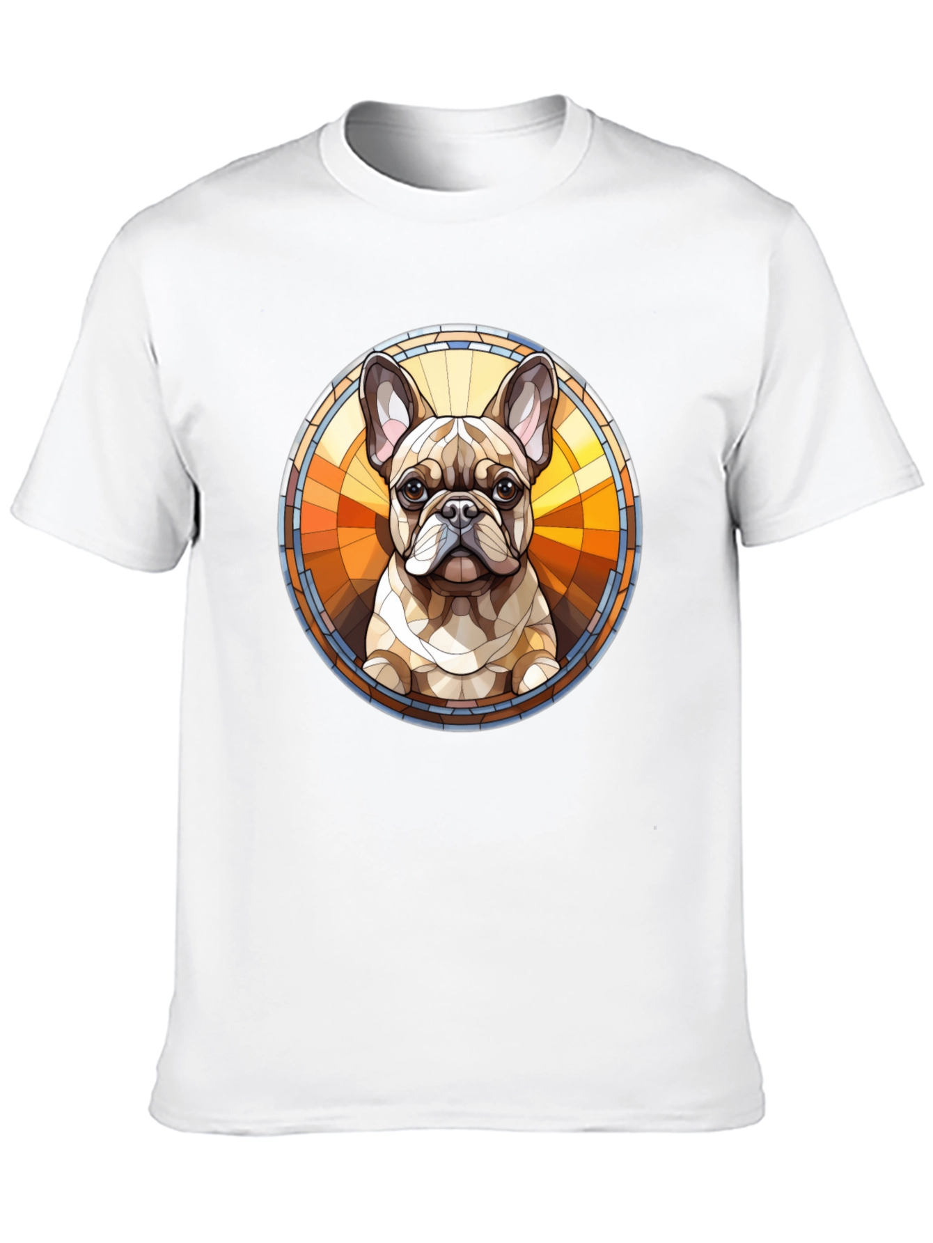 French Bulldog Art Black Tee