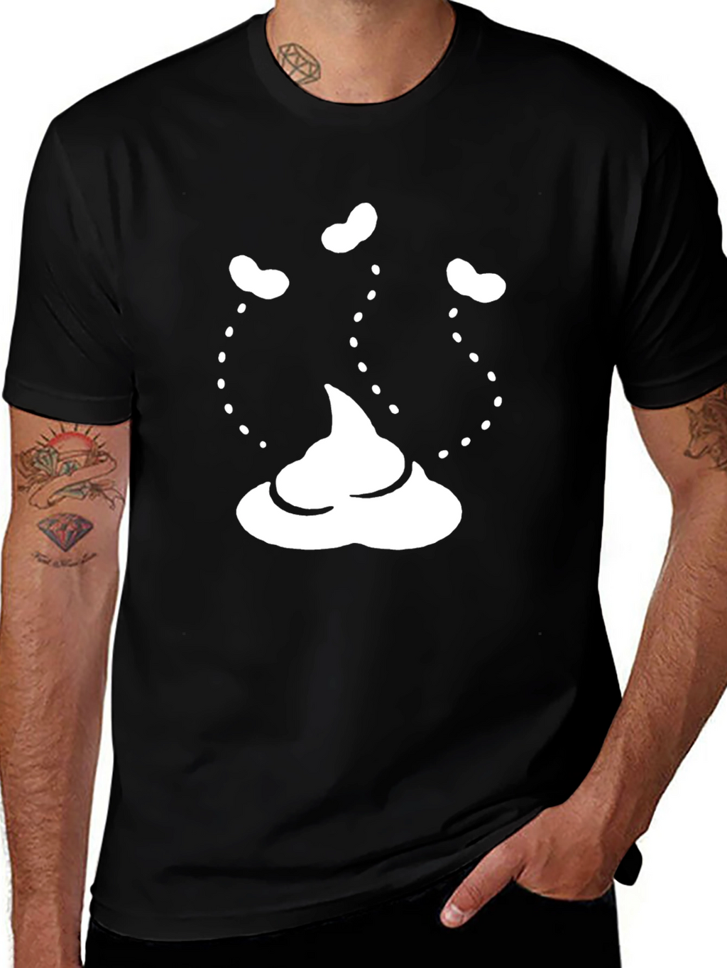 Novelty Poop Emoji T-Shirt - Funny Graphic Tee