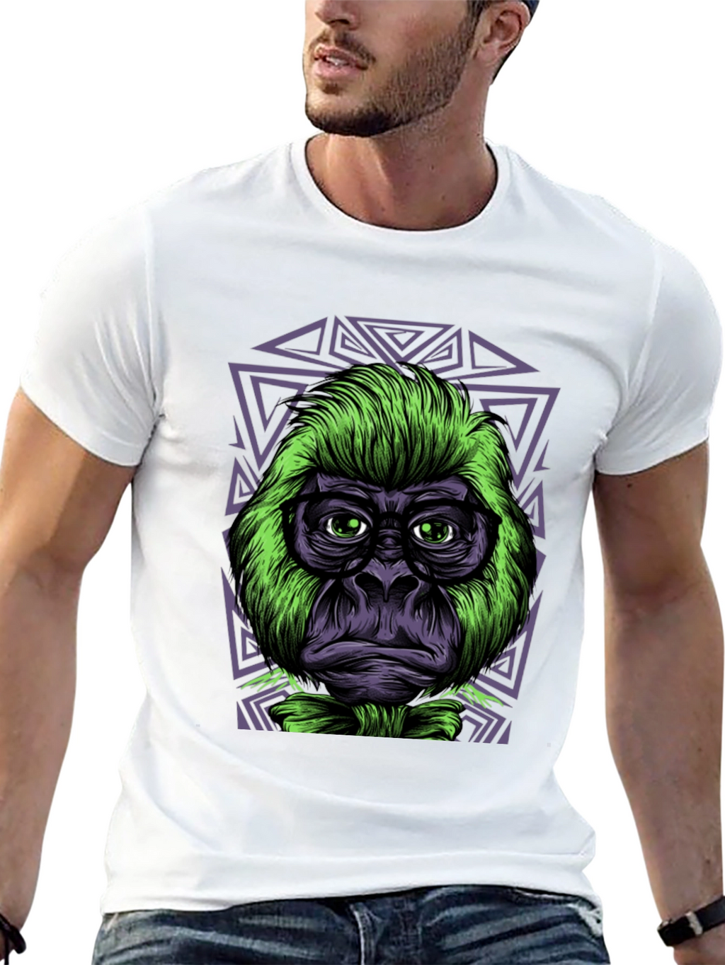 Cool Gorilla Graphic Tee - Black Cotton T-Shirt