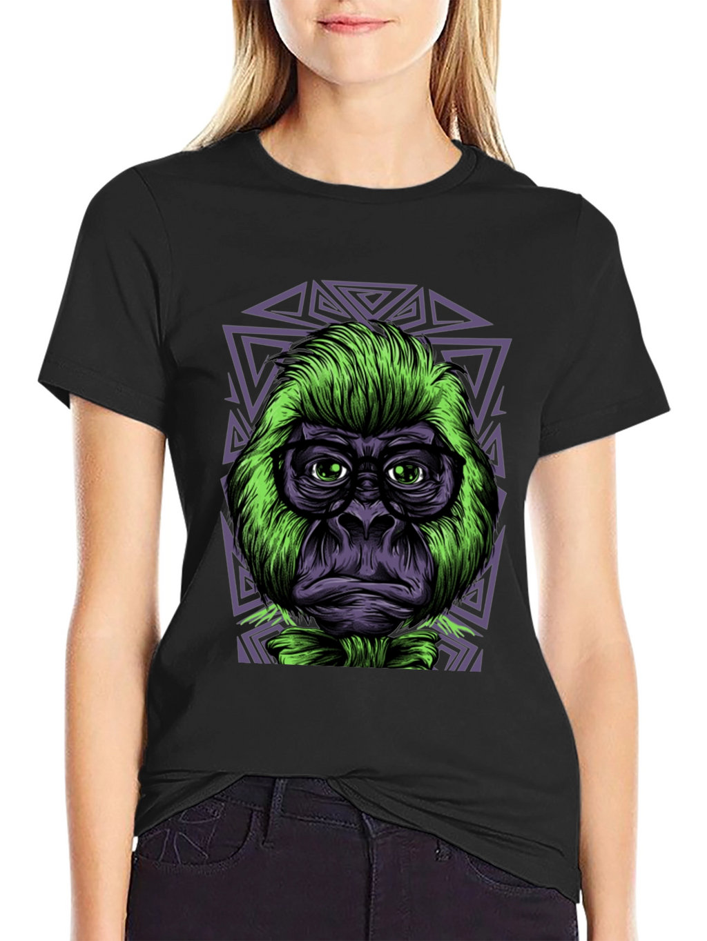 Cool Gorilla Graphic Tee - Black Cotton T-Shirt