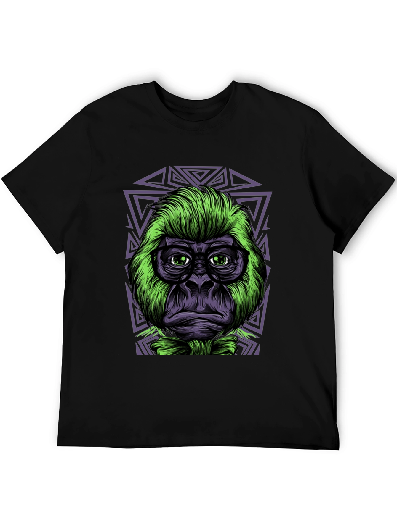 Cool Gorilla Graphic Tee - Black Cotton T-Shirt