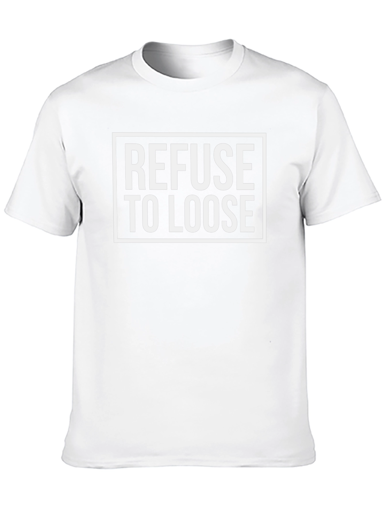 Refuse To Loose Graphic T-Shirt - Black